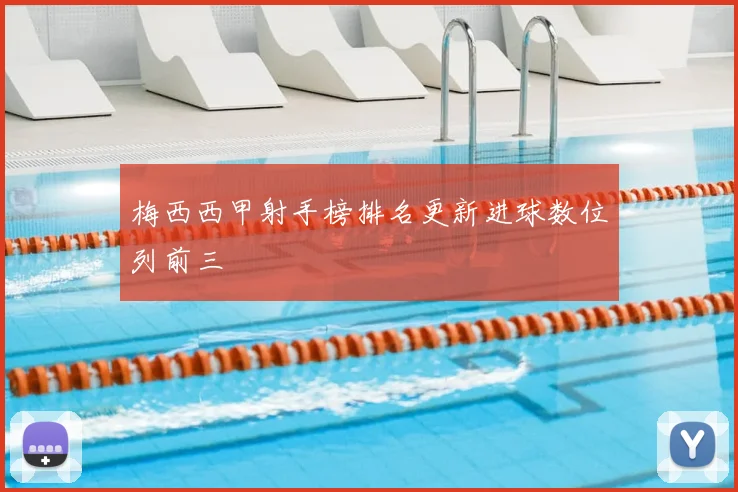 梅西西甲射手榜排名更新进球数位列前三